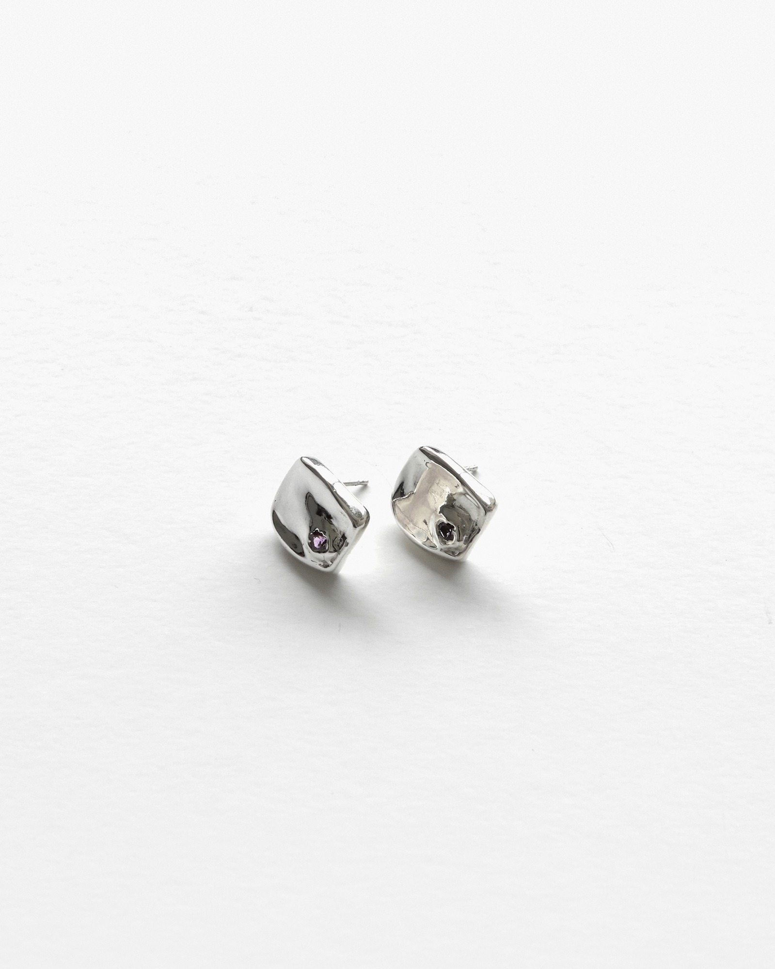 Square ice earring